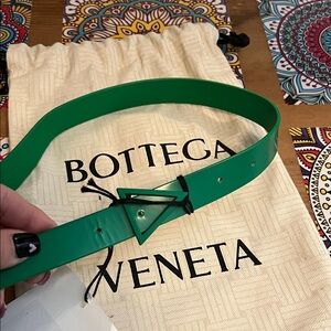 NWT Bottega Veneta Vibrant Green Belt